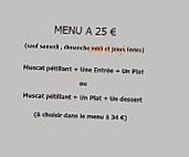 Les Rives De L'oizenotte menu