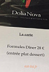Dolia Nova menu
