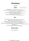 Bistrot Le Cortal menu
