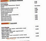 Le Carreau Des Halles menu