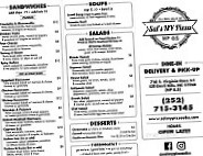 Sals Ny Pizza menu