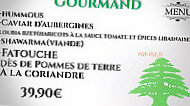 Le Coin Des Gourmands menu