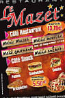 Le Mazet menu