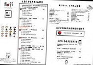 Fuji Sushi menu