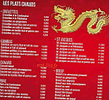 La Baie D'halong Roscoff menu