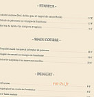 Le Petit Tonneau menu