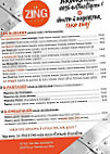 Le Zing Café menu