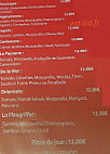 Bar Restaurant Pizzeria De La Place menu