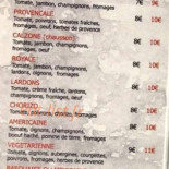 Ambiance Pizza 31 Carta