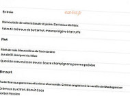 La Table Du Martin Bel Air menu
