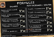 Boulangerie Marie Blachère menu