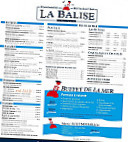 La Balise Du Saint Martin menu