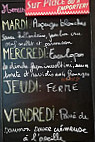 Le Franc-ban menu
