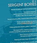 Les Quatre Sergents menu