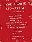 Kobe Japanese House Of Steak Seafood menu