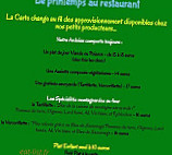 La Gelinotte menu