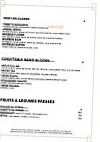 Le Café Blanc menu