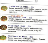 L'as De Pizz menu