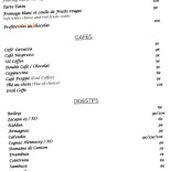 La Table D'antoine menu