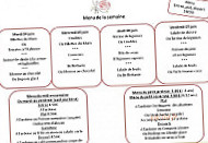 Au Fil Des Roses menu