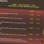 Pizzamania menu