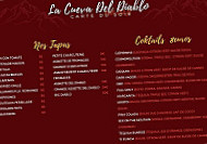 La Cueva Del Diablo menu