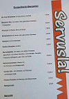 Servusla menu