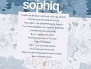 Il Vizio Di Sophia menu