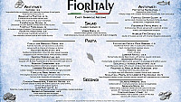 Fioritaly Trattoria menu