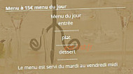 Le Grand Gousier menu