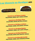 Pains Et Viennoiseries menu