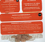 La Speed'zzeria menu