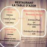 La Table D'azor Carta