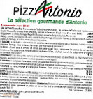 Pizza Antonio menu