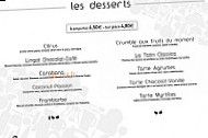 Liber'Tart menu