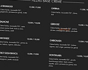 Pizza Fratelli menu