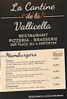 La Cantine De La Vallicella menu