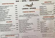 Bar Restaurant Laissac-speiser menu