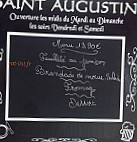 Restaurant Saint Augustin menu
