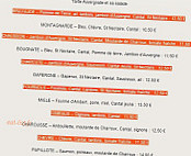 La Table Brayaude menu