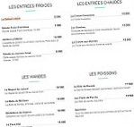 Le Melyss Bar Restaurant menu