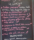 Brasserie Le Glacier menu