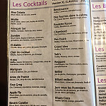 Le Francois 1er menu