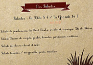 Les Trois Bures menu