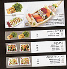 Sushi Bento menu