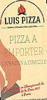 Luis Pizza menu