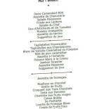 L Auberge De La Croix D’augas menu