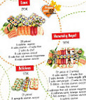 Hanotoky Sushi menu