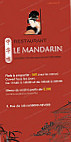 Le Mandarin menu