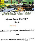 Le Relais Des Deux Vallees menu